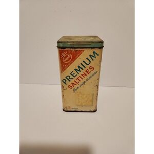 Nabisco Premium Crackers Saltine Crackers Tin Vintage